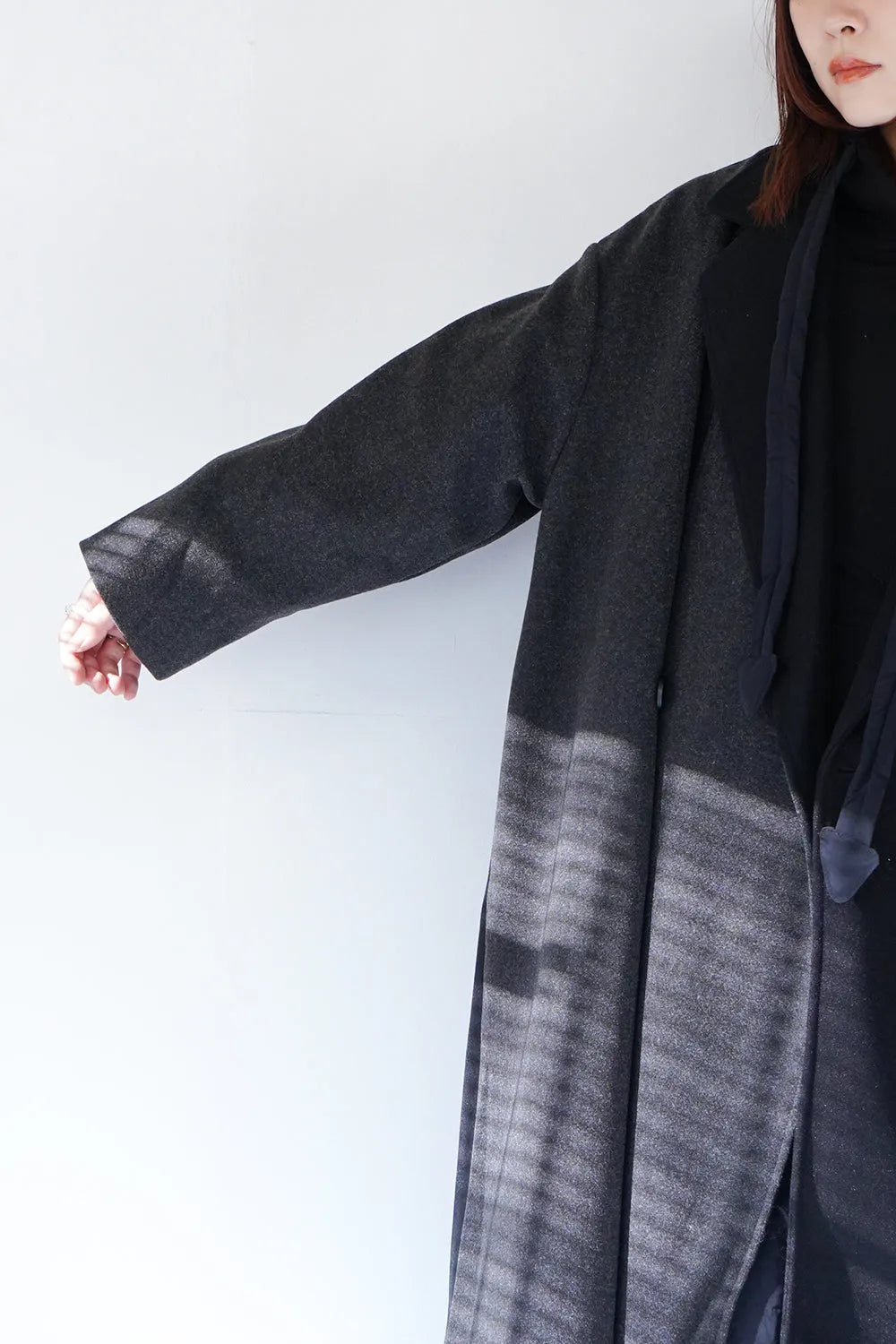 バイカラーテーラードコート