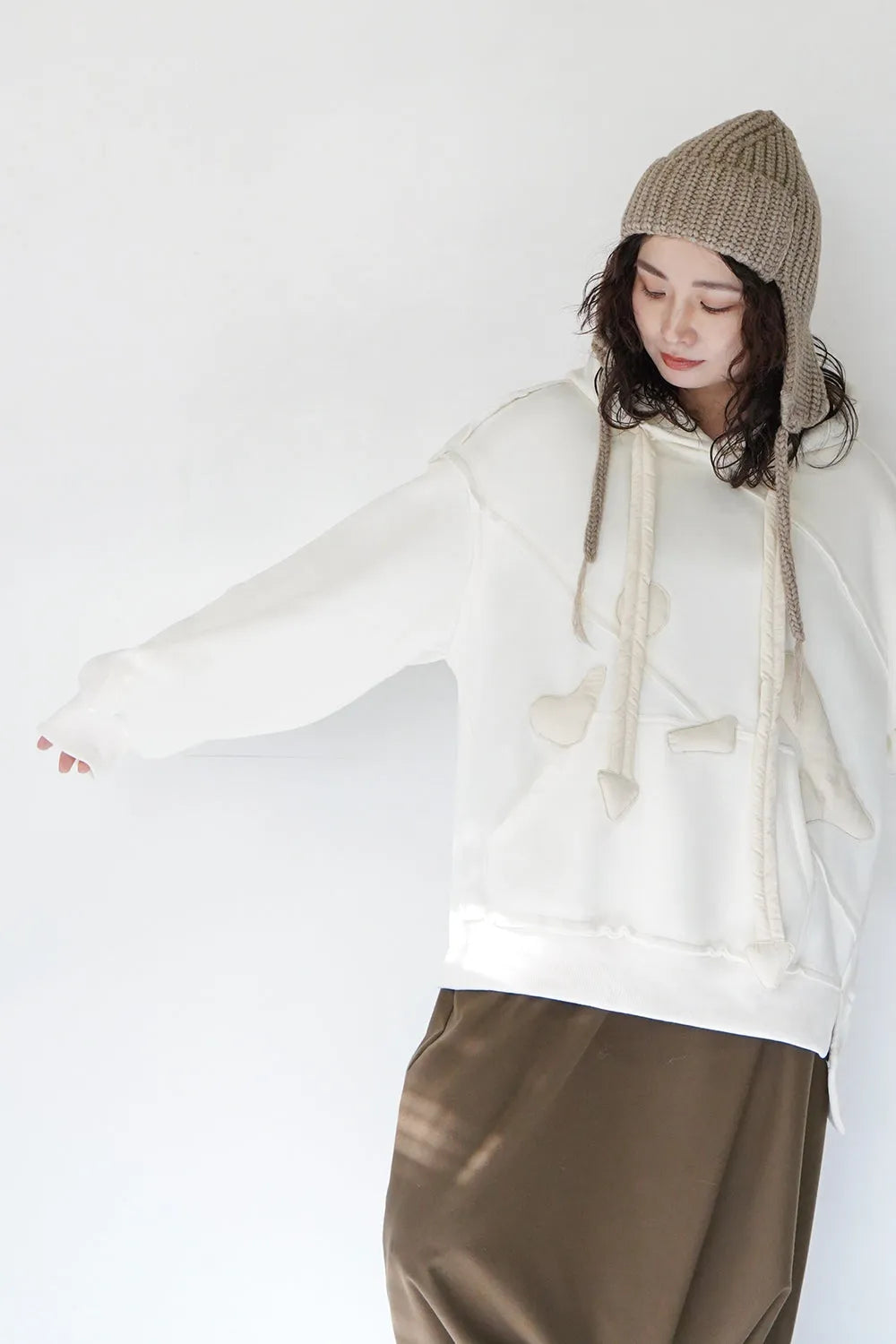 キルトパッチワークパーカ