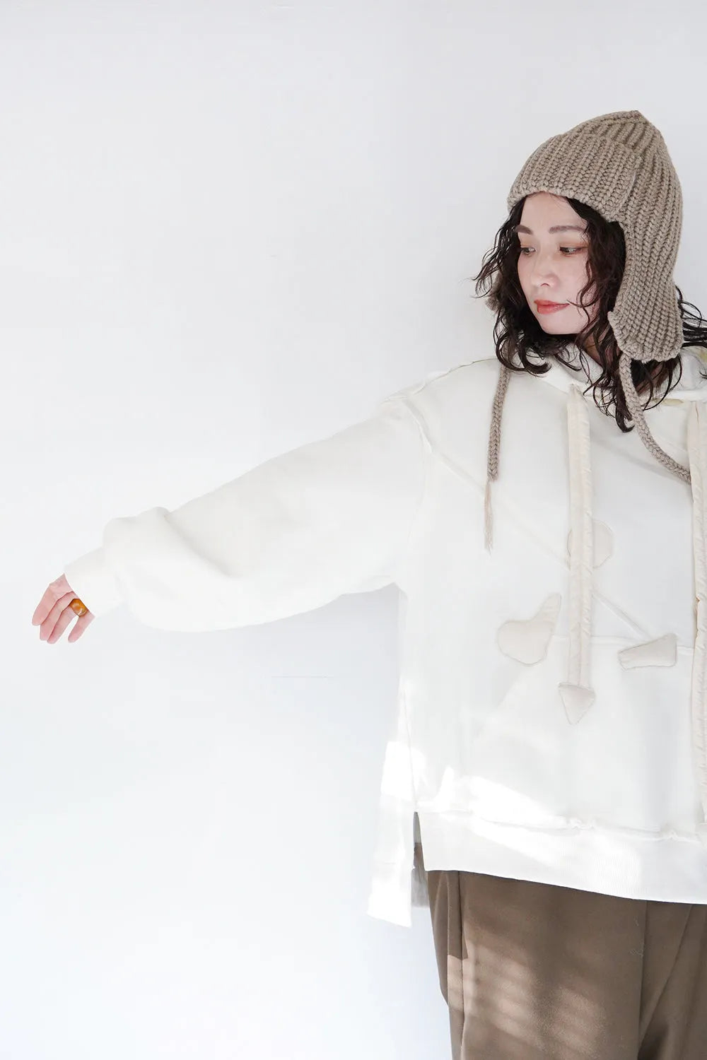 キルトパッチワークパーカ