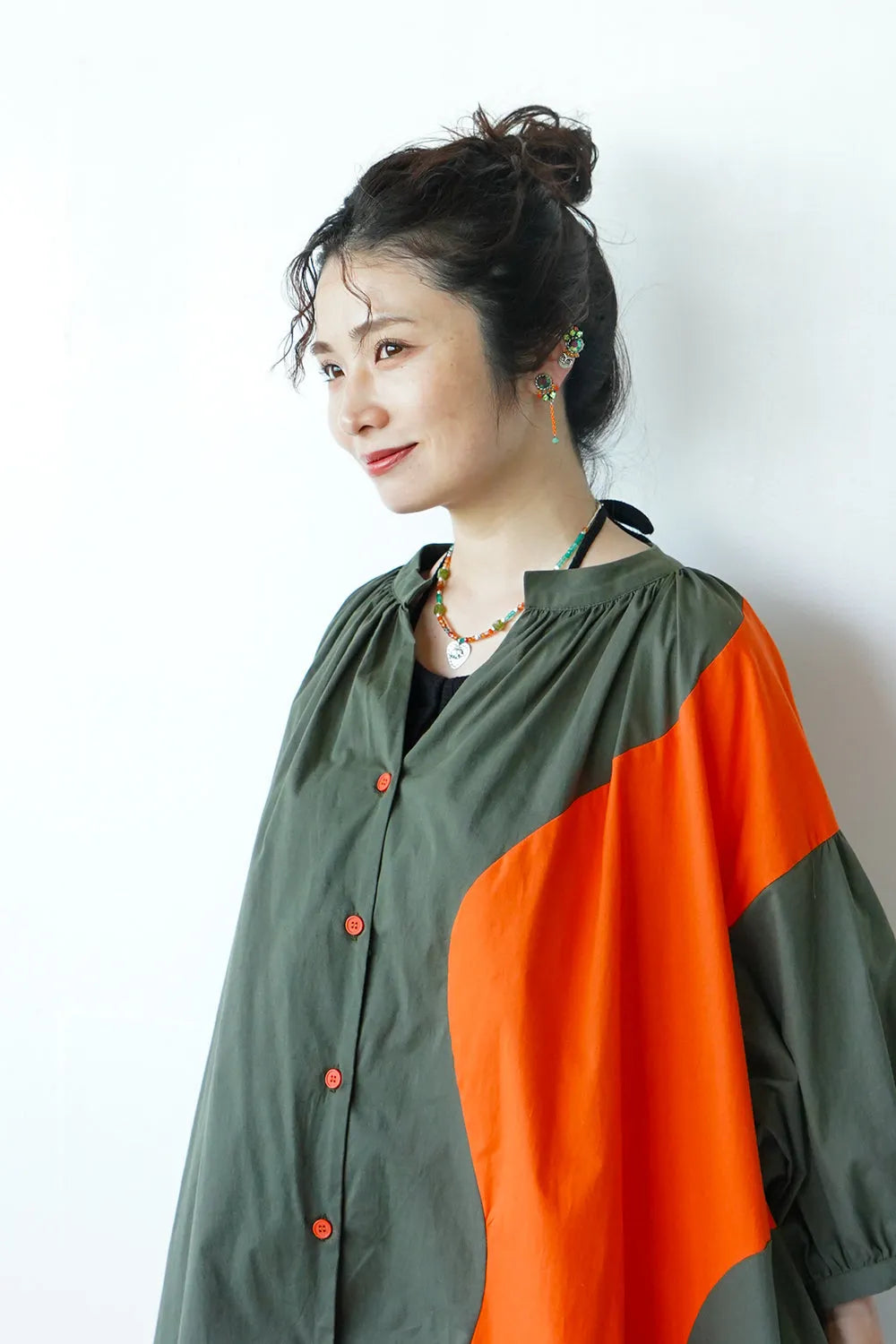 【LILA n' citta】配色ワンピース