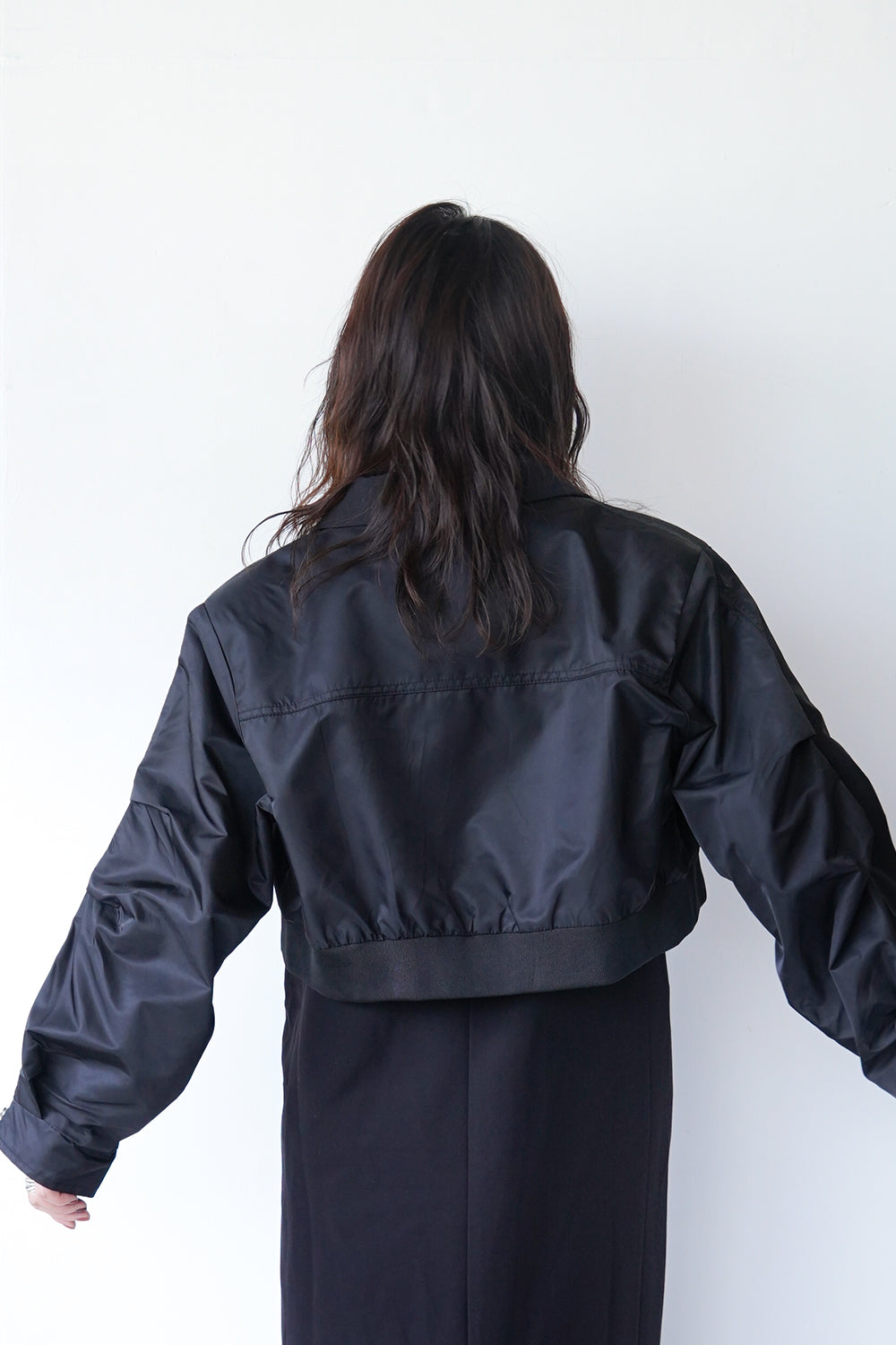 MICALLE MICALLE テーラード ジャケット ブラック MICALLE MICALLE】異素材ショートテーラードジャケット – LILA & CITTA