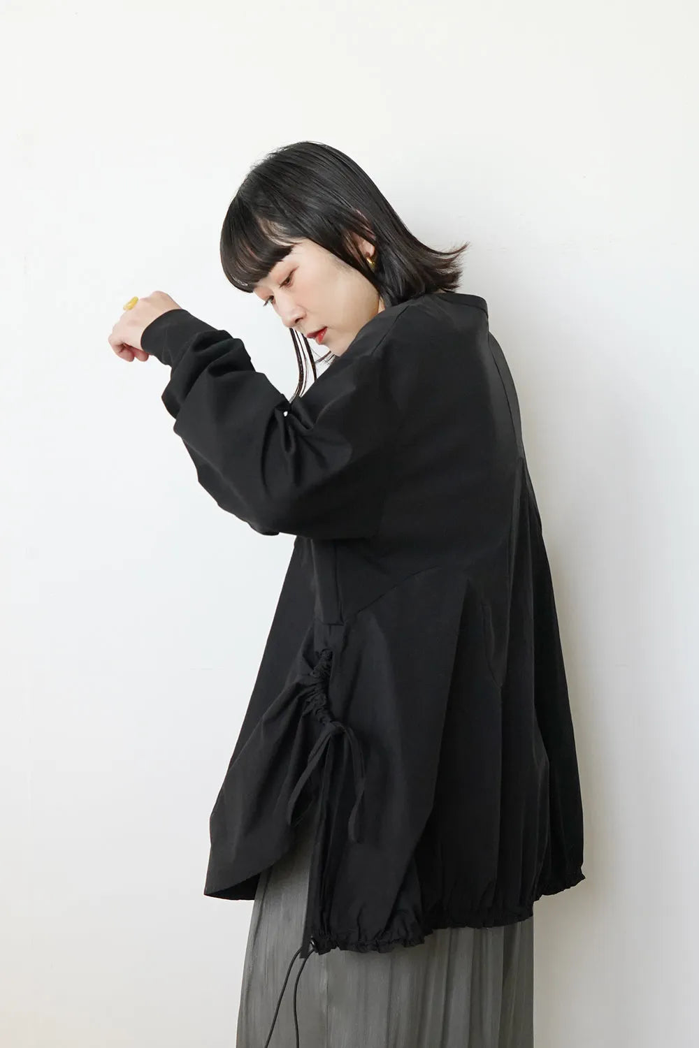 【MICALLE MICALLE】サイドドロストTシャツ