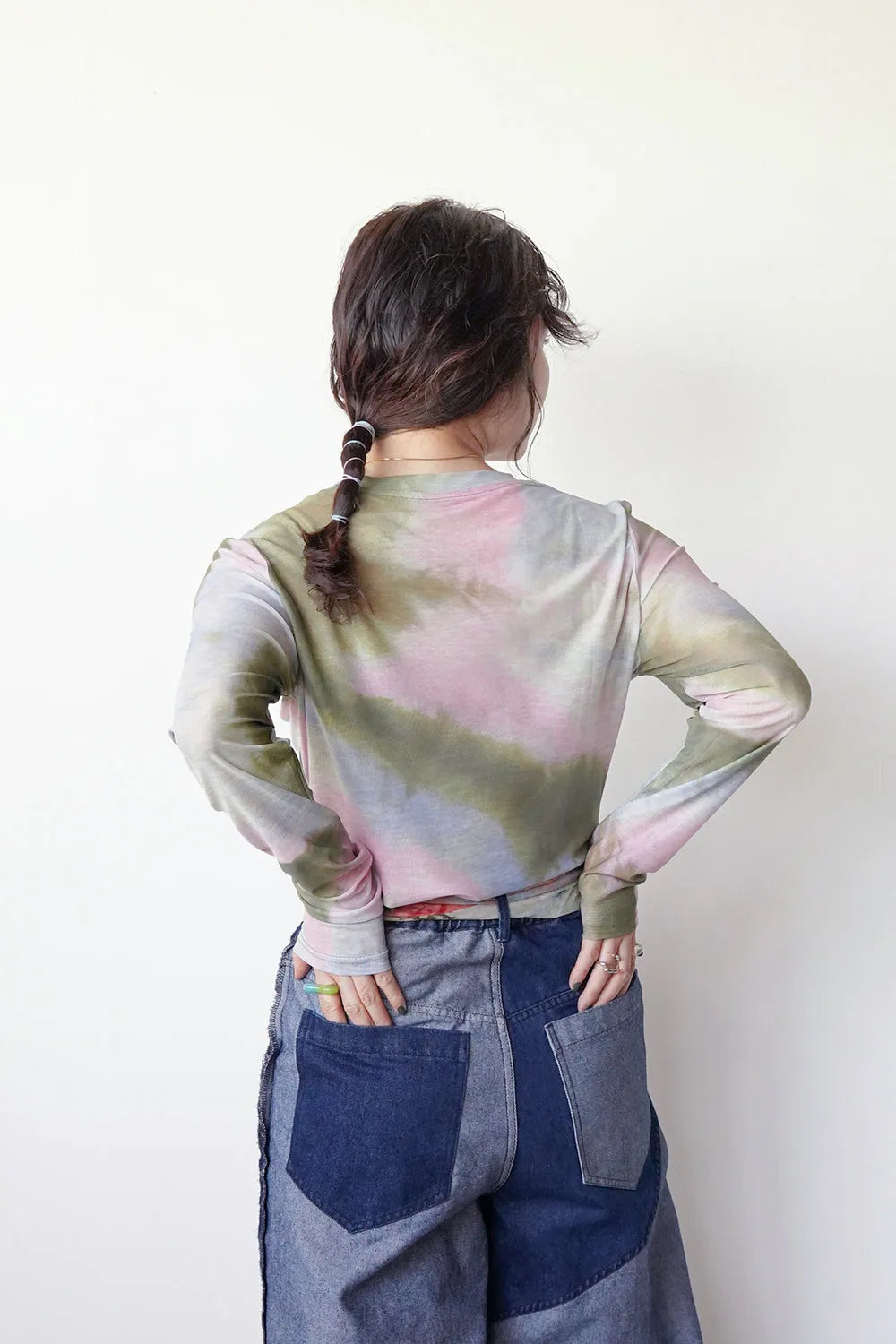 シアーカットソー(タイダイ柄/花柄)