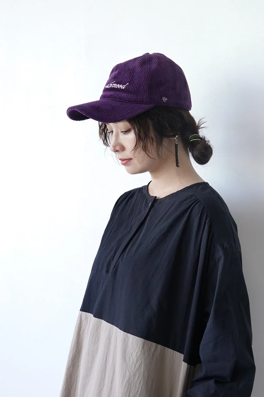 4配色切替フレアワンピース