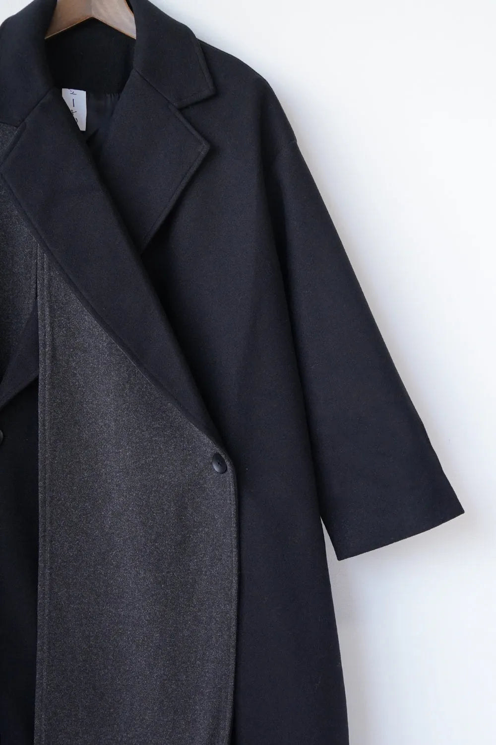 バイカラーテーラードコート