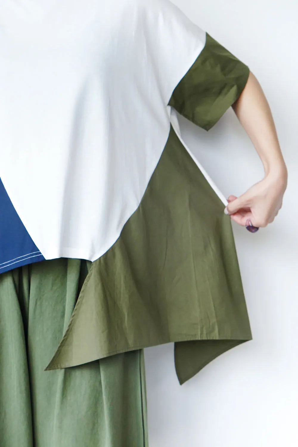 【MICALLE MICALLE】3配色ワイドカットソー