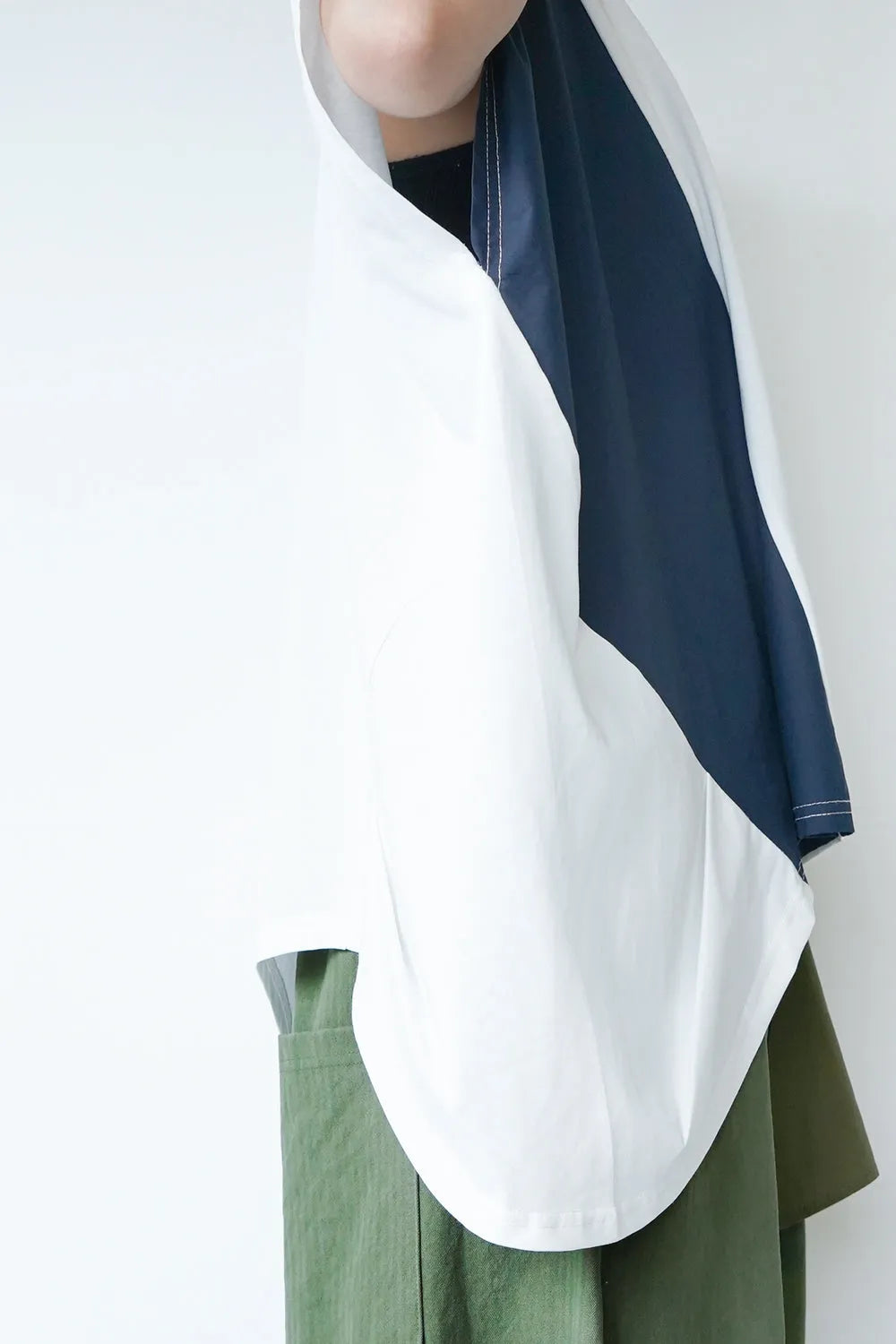 【MICALLE MICALLE】3配色ワイドカットソー