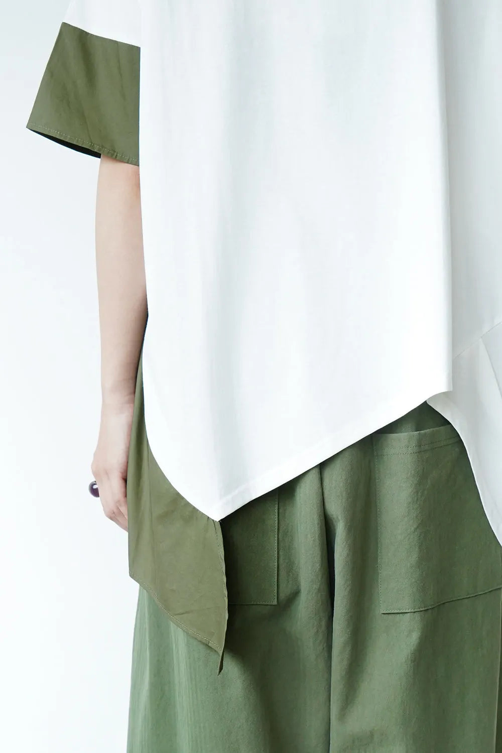 【MICALLE MICALLE】3配色ワイドカットソー