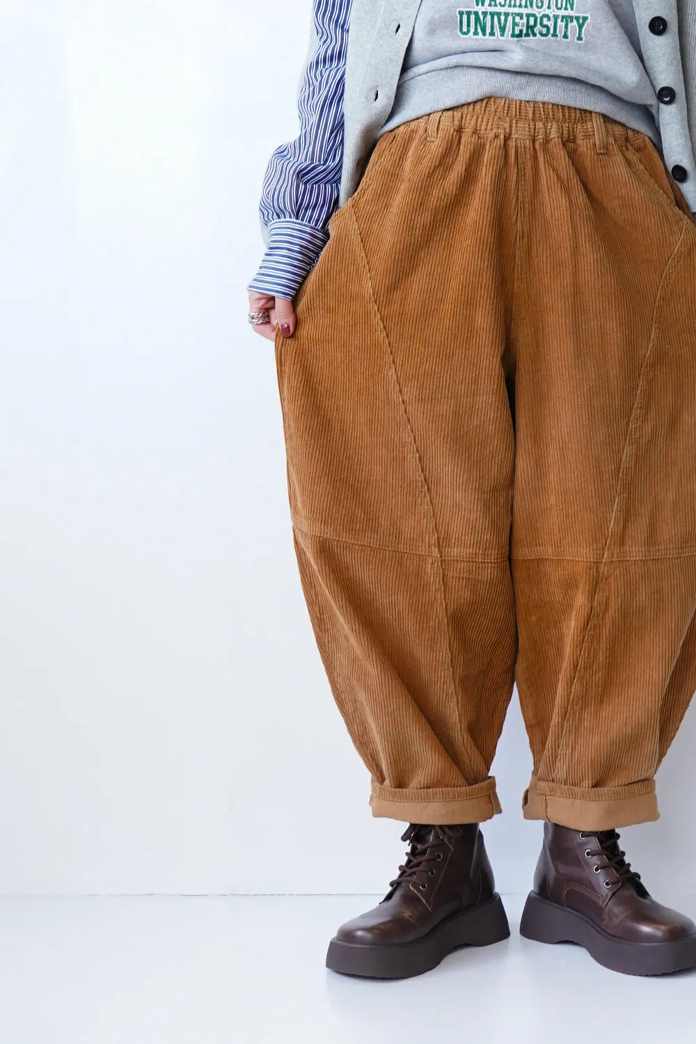 コーデュロイボールパンツ