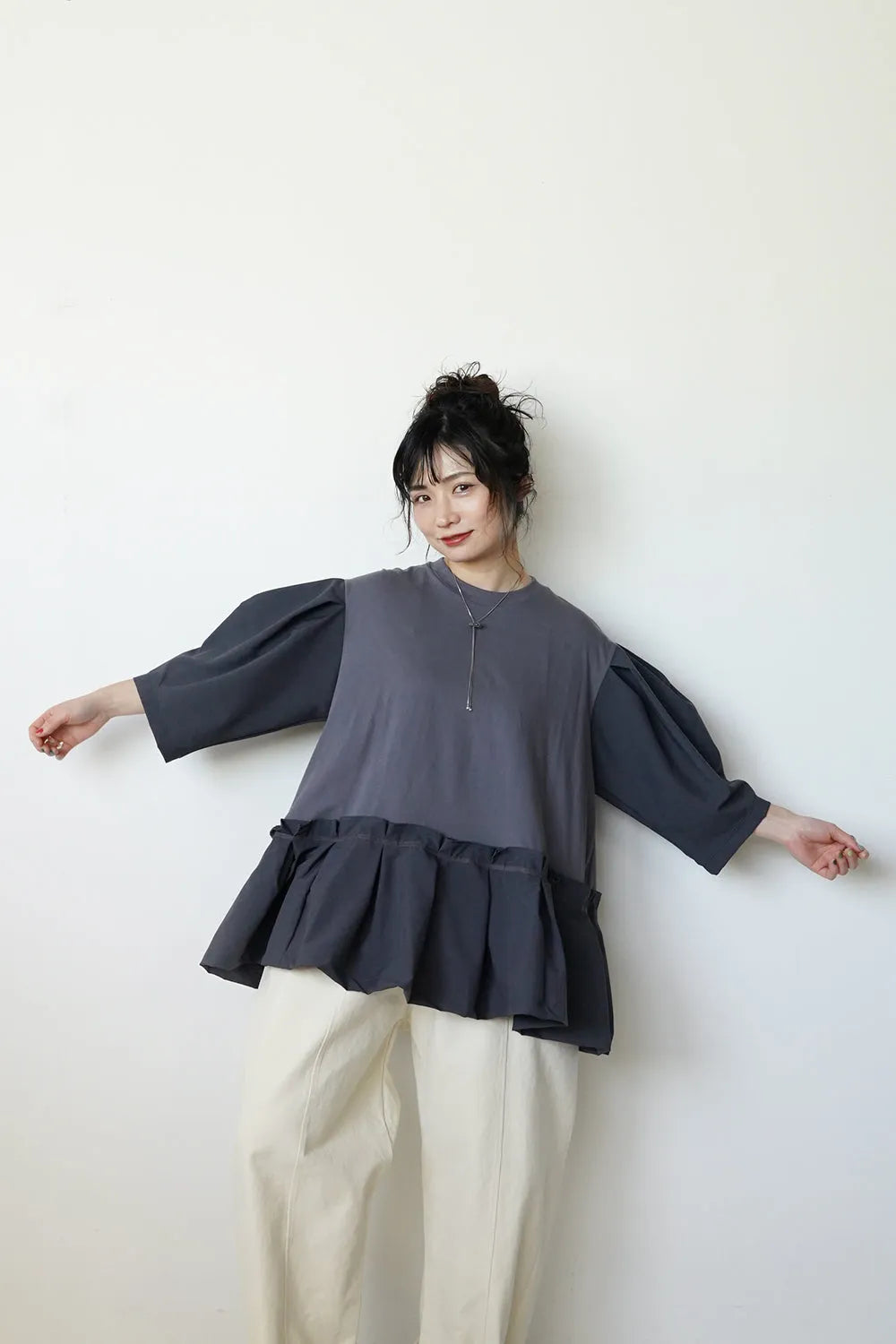 【nunuforme 】チェンジフリルTee