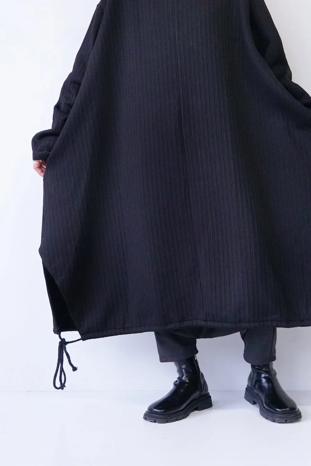 ハイネックフードビッグパーカワンピース