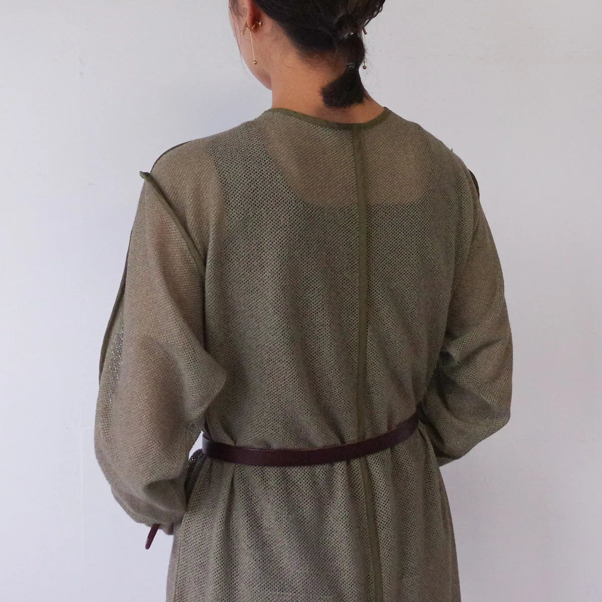 【CHIGNON】メッシュパイピングワンピース