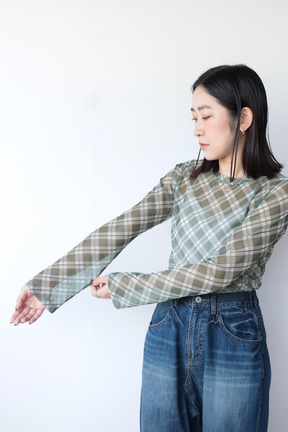 イデアルーチェシアーカットソー新品 ☆新品タグ☆イデアルーチェ idea luce☆シアーカットソー