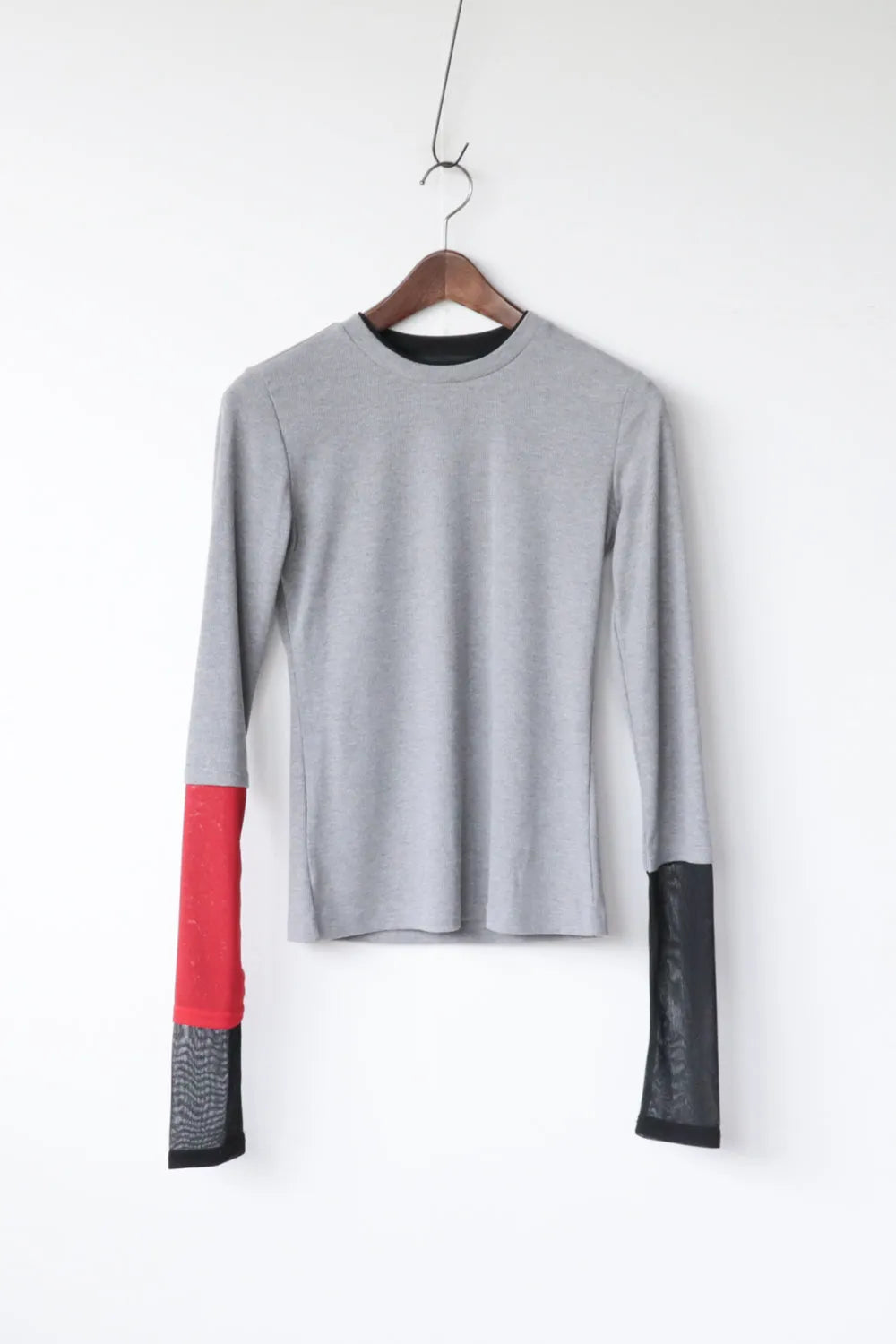 【MICALLE MICALLE】アシメシアースリーブカットソー