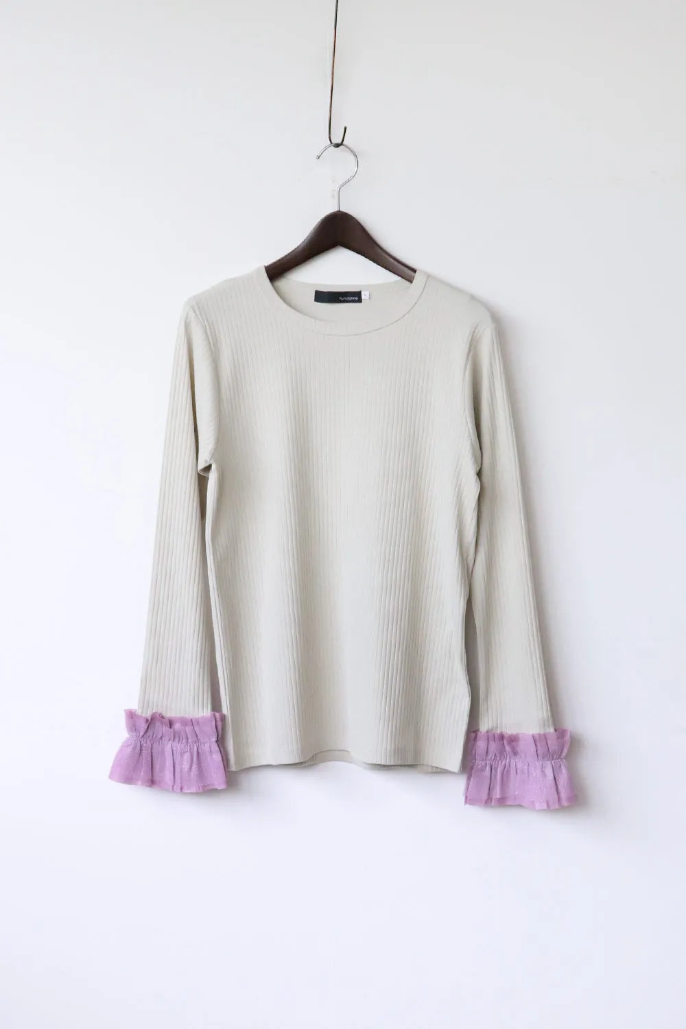 【nunuforme】ダブルフリルスリーブT