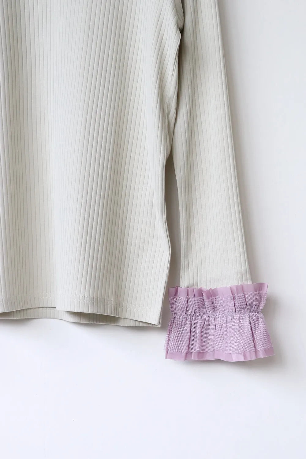 【nunuforme】ダブルフリルスリーブT