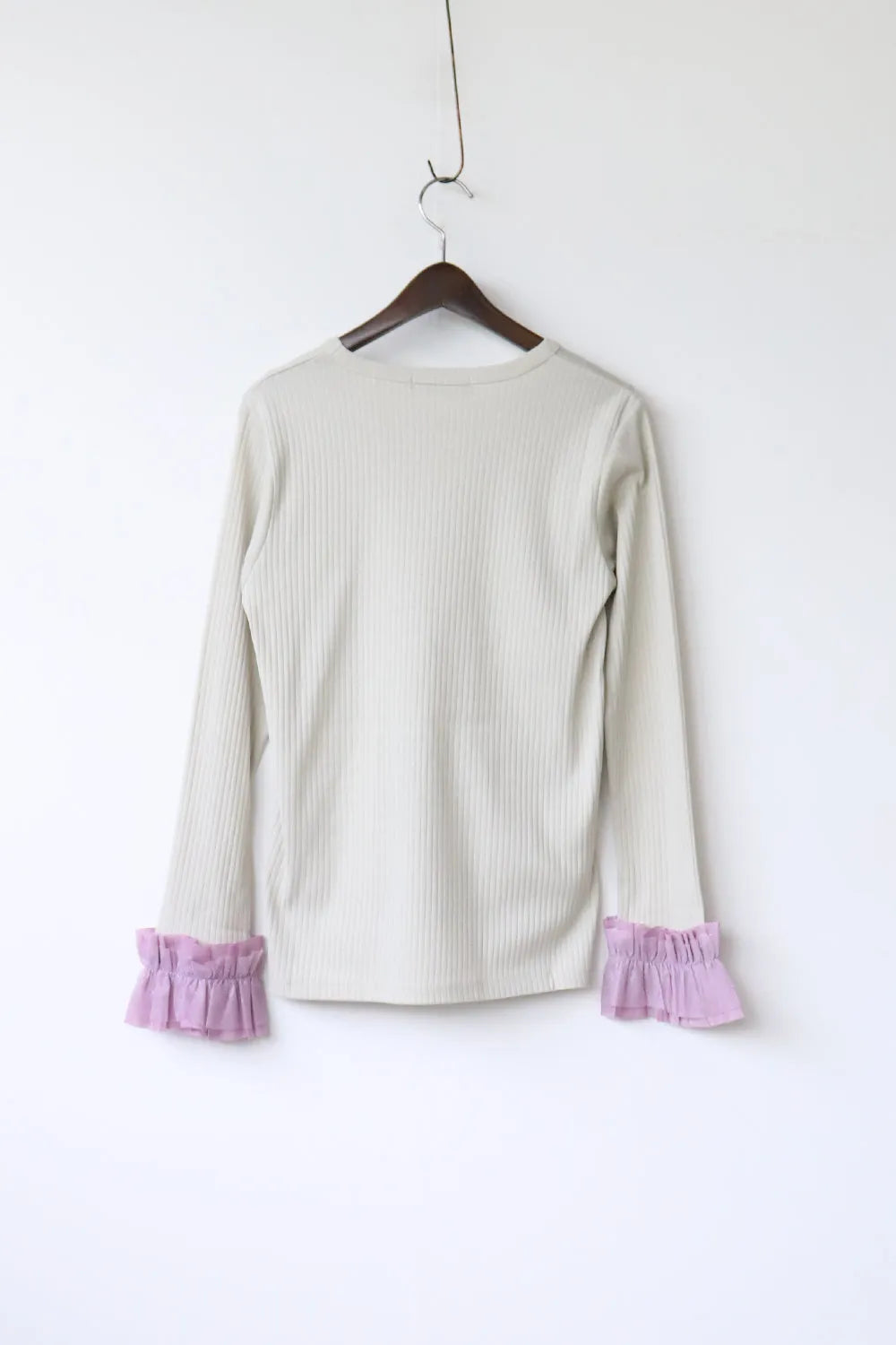 【nunuforme】ダブルフリルスリーブT