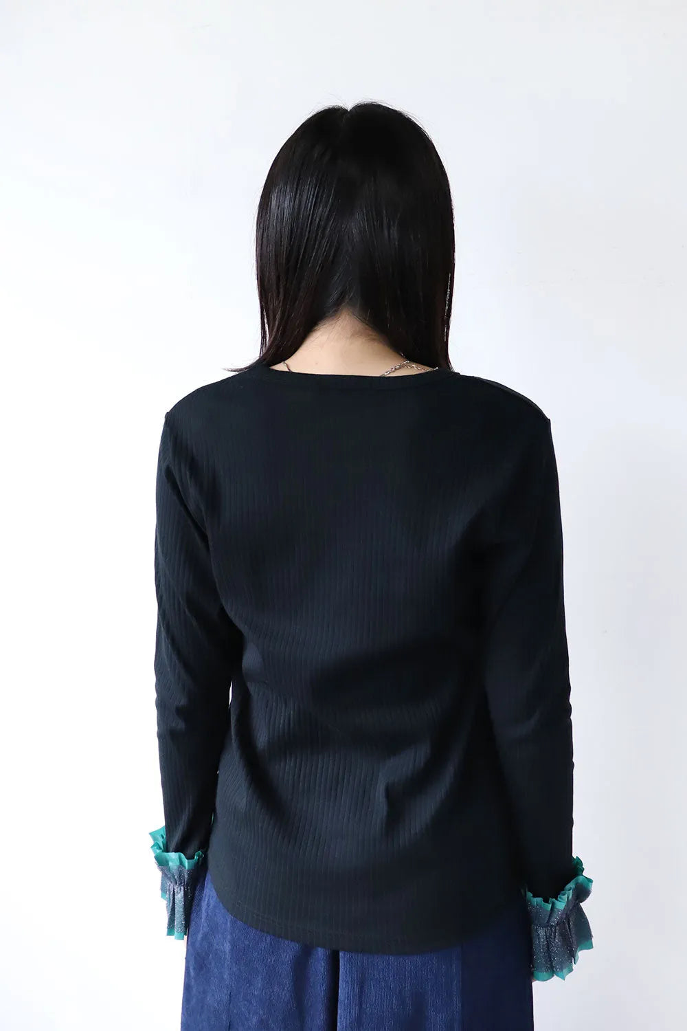 【nunuforme】ダブルフリルスリーブT