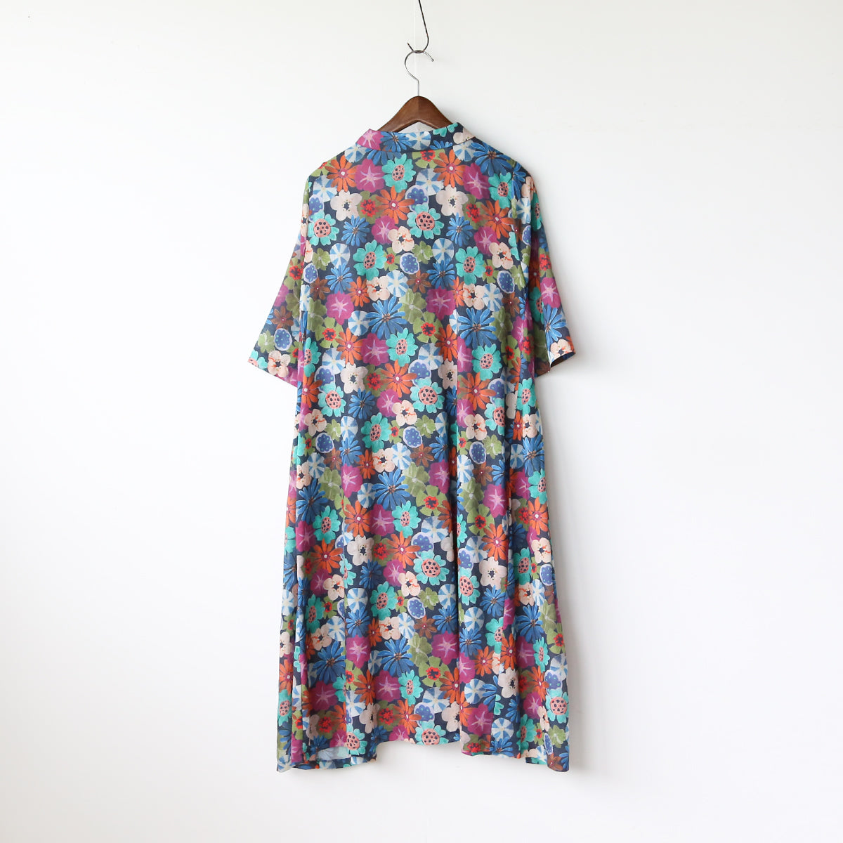 マルチ花柄 フレアシャツワンピース – LILA & CITTA ONLINE SHOP