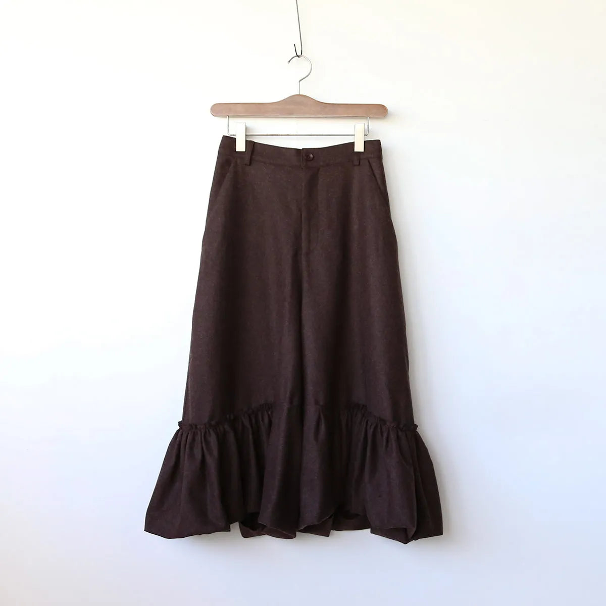 【LILA n’ citta】裾ギャザー切替パンツ