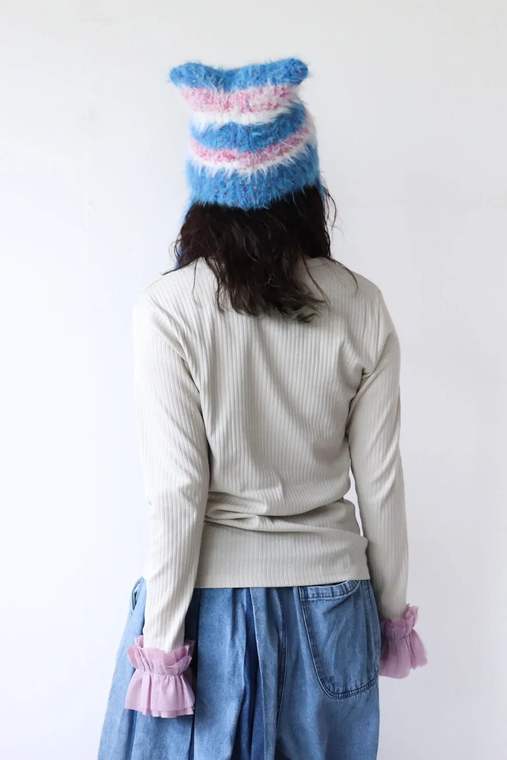 【nunuforme】ダブルフリルスリーブT