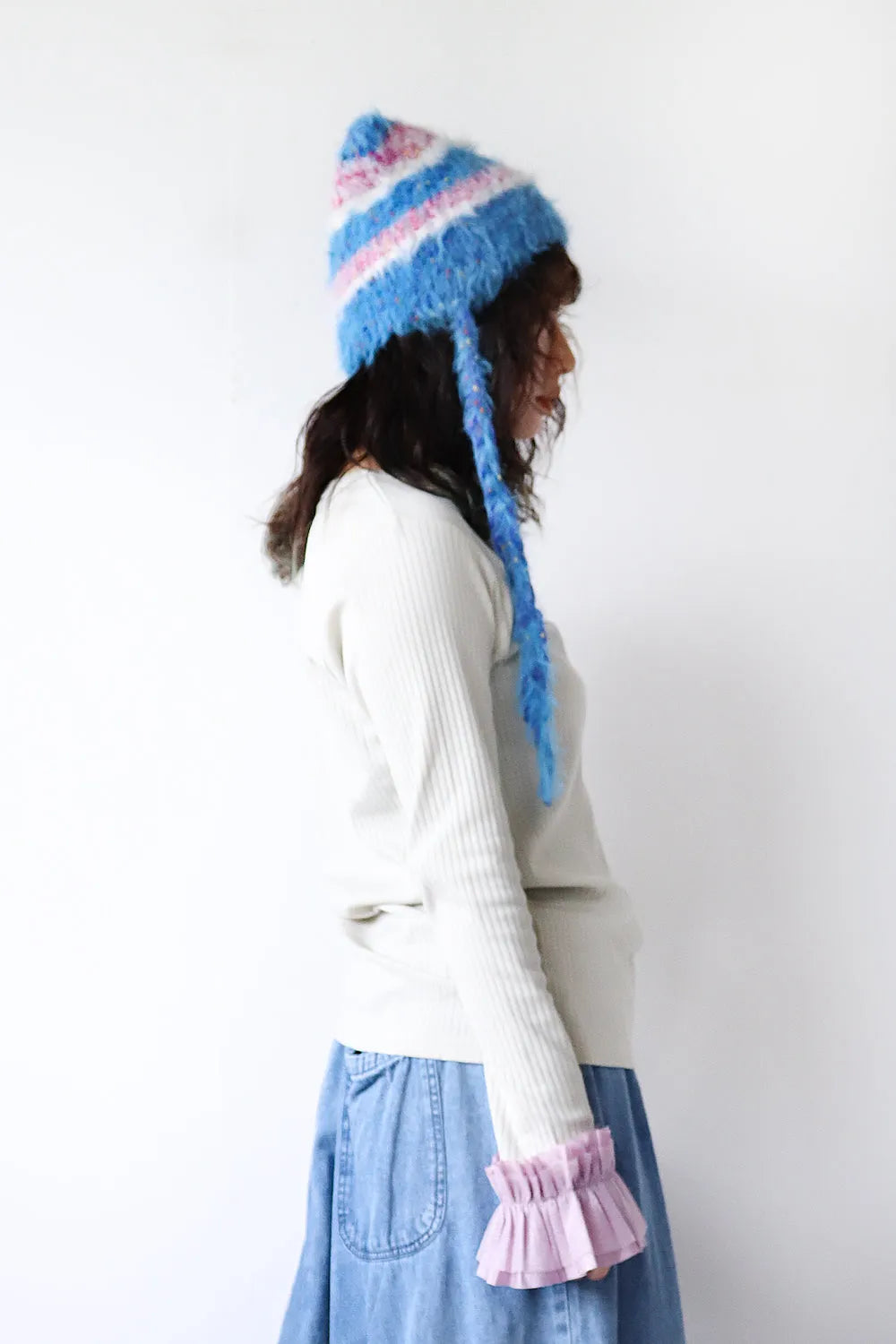 【nunuforme】ダブルフリルスリーブT