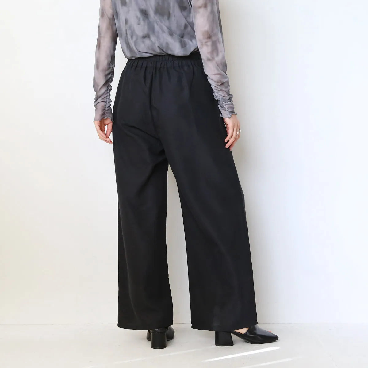 麻ライクワイドパンツ