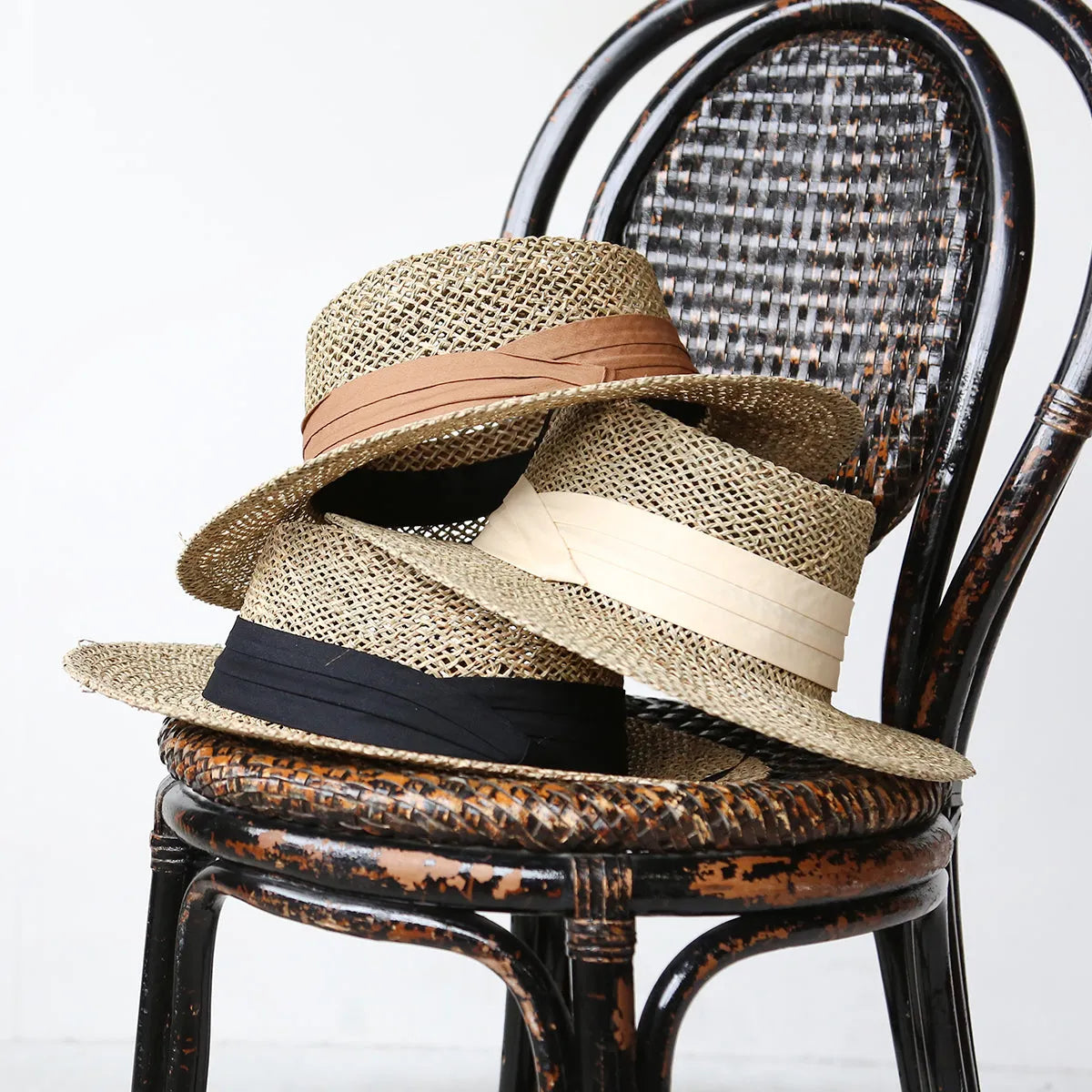 テープりぼんストローハット