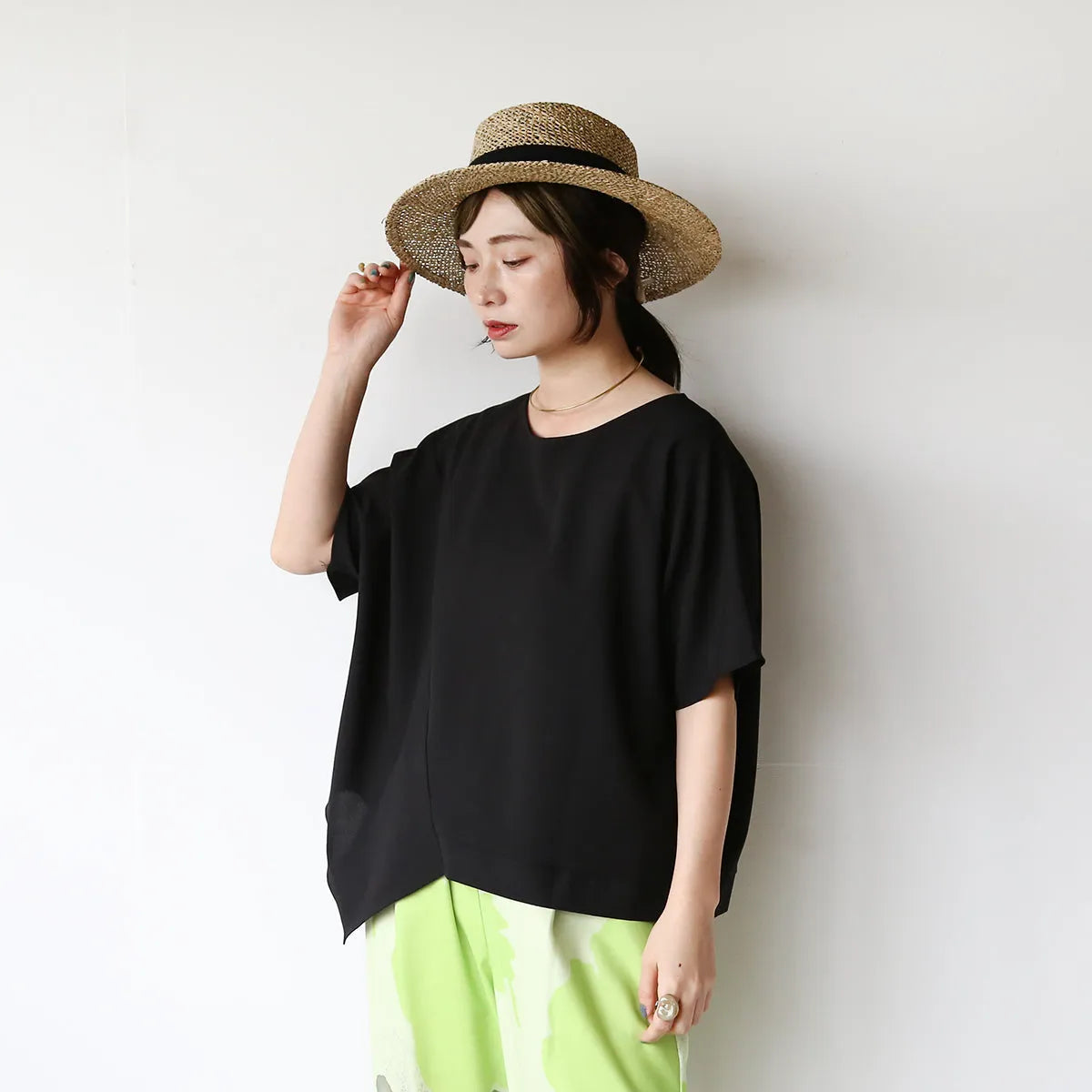 テープりぼんストローハット