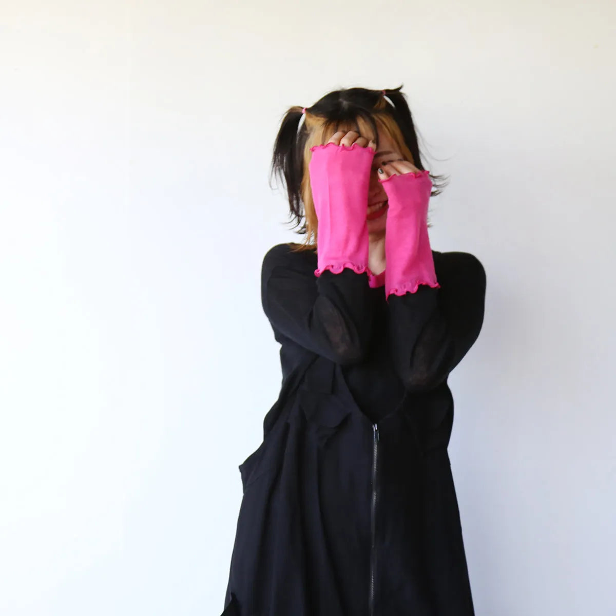 配色切替薄手カットソー