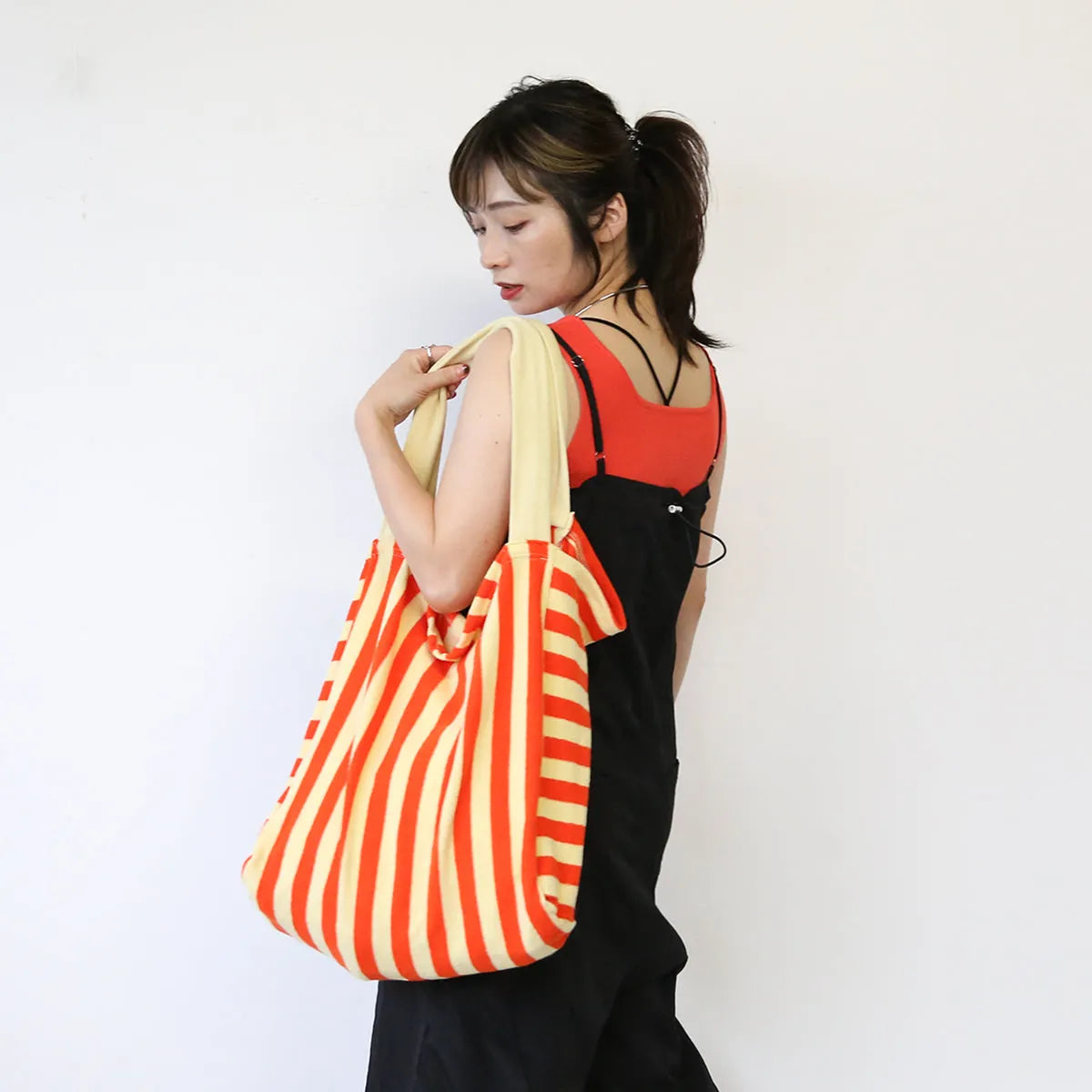 ストライプ×ボーダーサマーバッグ