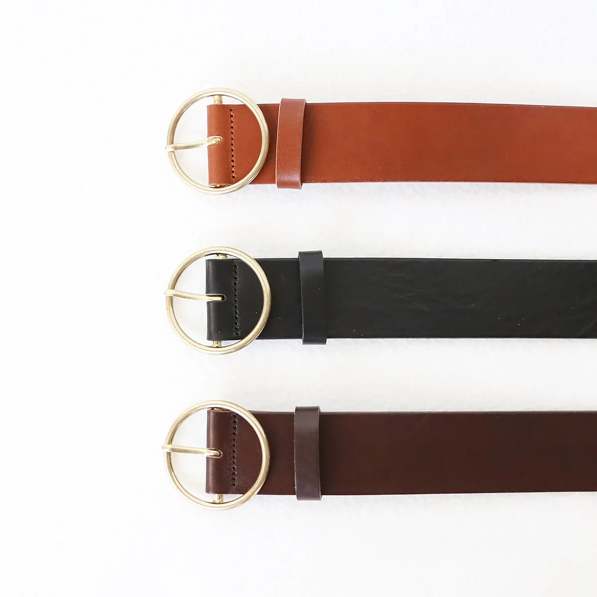 丸バックル太ベルト