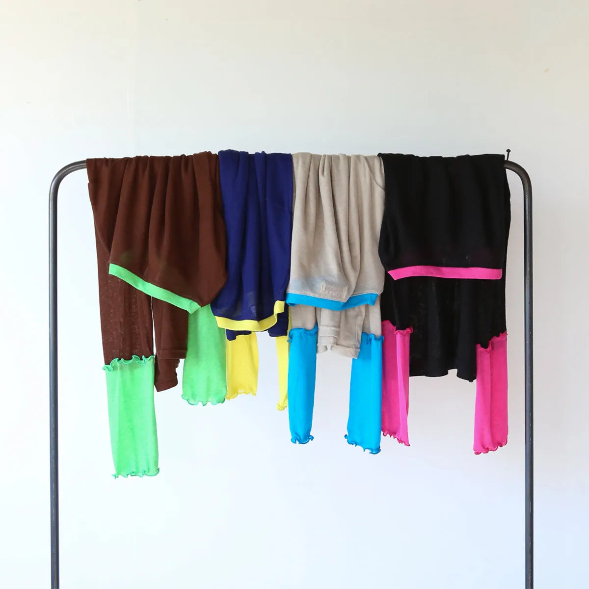 配色切替薄手カットソー